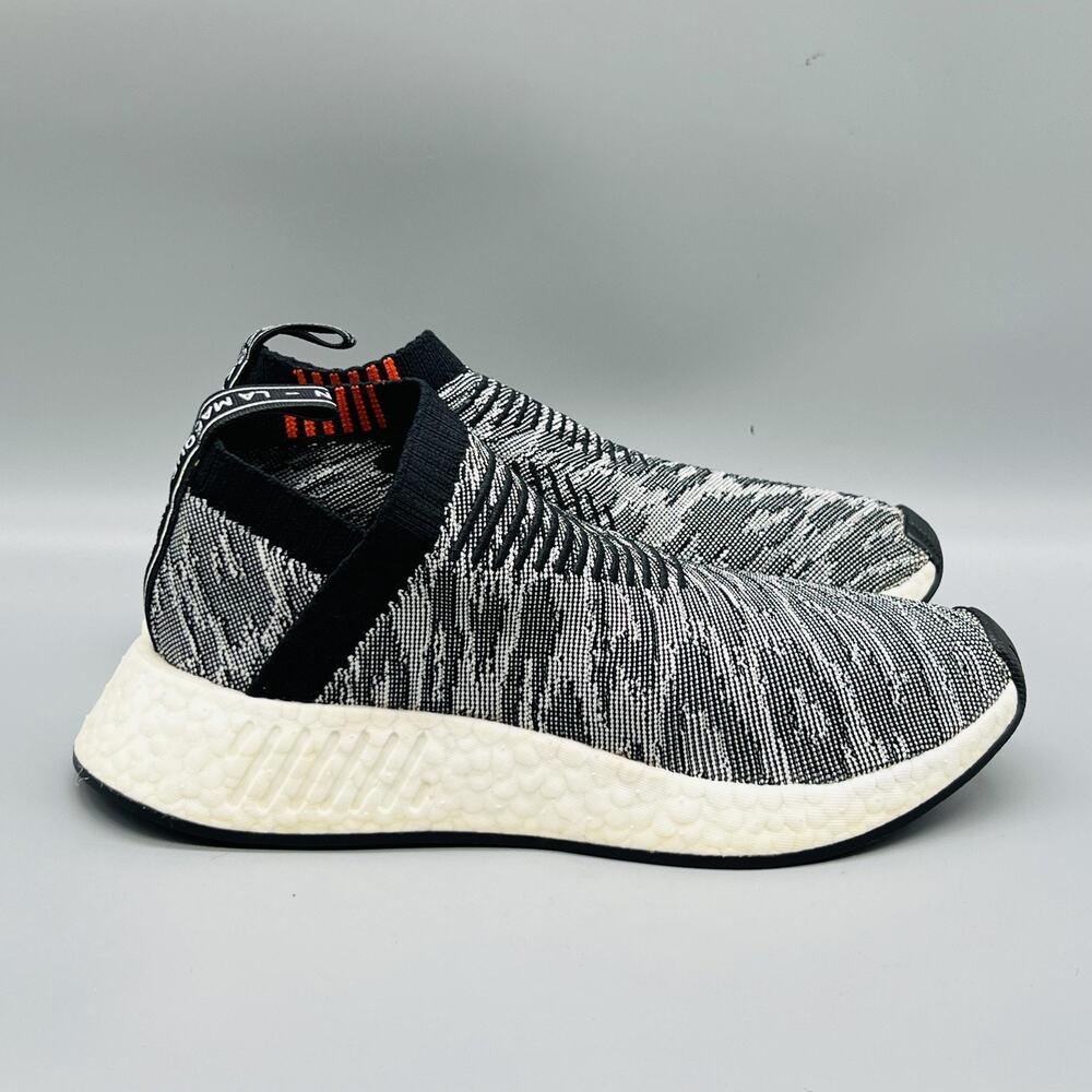 Adidas Originals Shoes Mens 5 Black Camo Knit NMD CS2 Boost Slip On Sneakers
